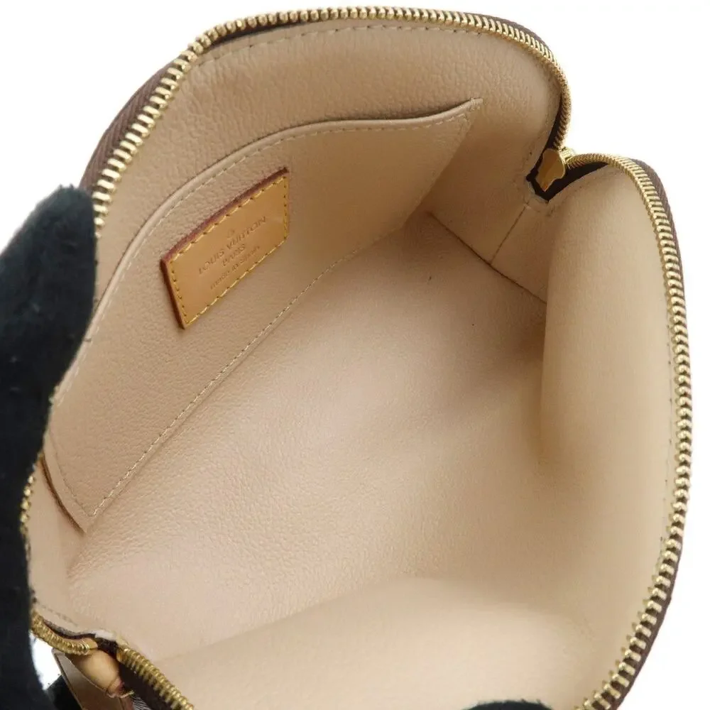 Louis Vuitton Monogram Pochette Cosmetic PM Pouch Brown